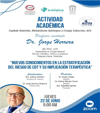  Nuevos conocimientos en la estratificación del riesgo de CDT y su implicación