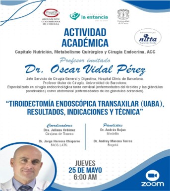 Tiroidectomía endoscópica transaxilar - Resultados, indicaciones y Técnica